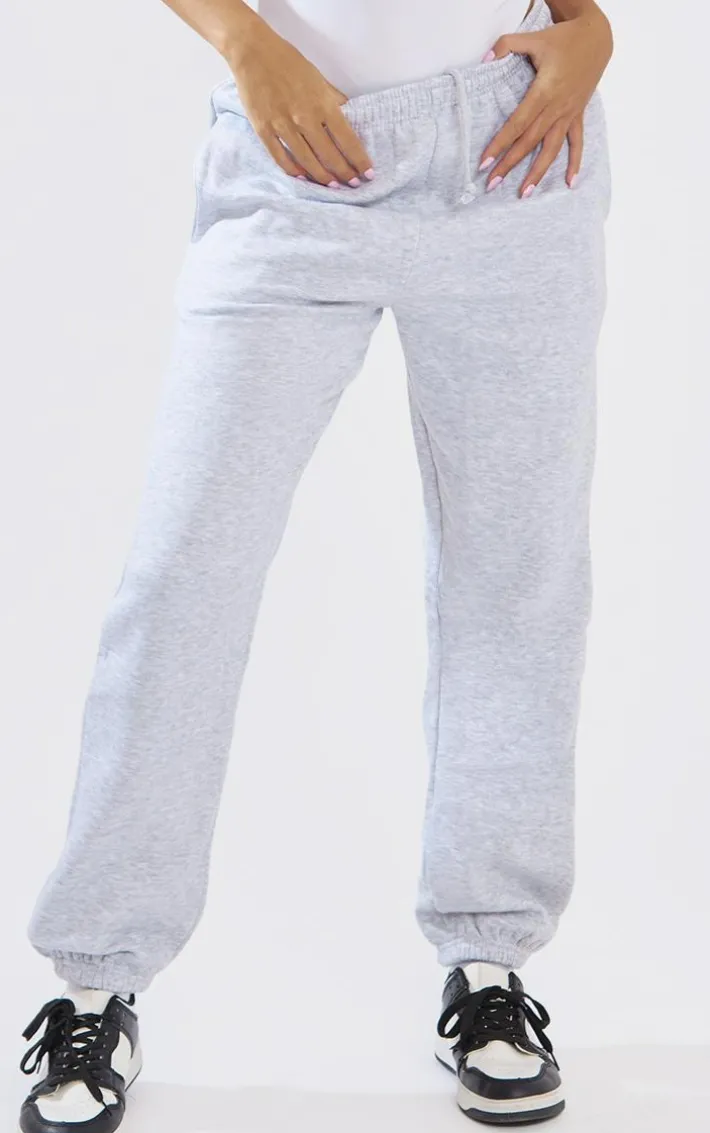 Ash Grey Cuffed Sweat High Waist Sweatpants