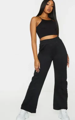 PrettyLittleThing Basic Tops*Basic Cotton Blend Racer Neck Crop Top