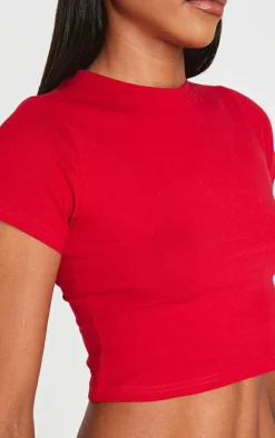 PrettyLittleThing T-Shirts*Basic Short Sleeve Crop T Shirt