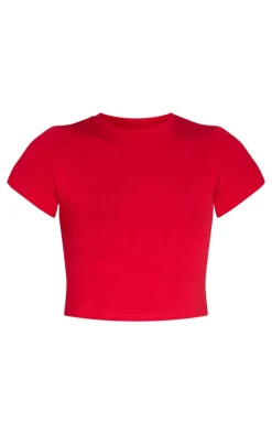 PrettyLittleThing T-Shirts*Basic Short Sleeve Crop T Shirt