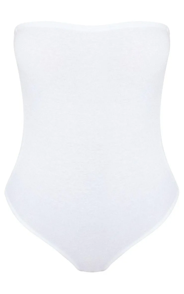 PrettyLittleThing Tube Tops*Basic Cotton Blend Bandeau Bodysuit