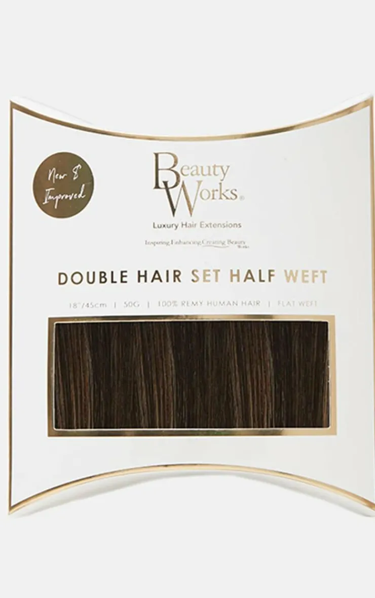 PrettyLittleThing Hair Extensions*Beauty Works Double Hair Set Weft Clip In 18 Inch 50 Grams