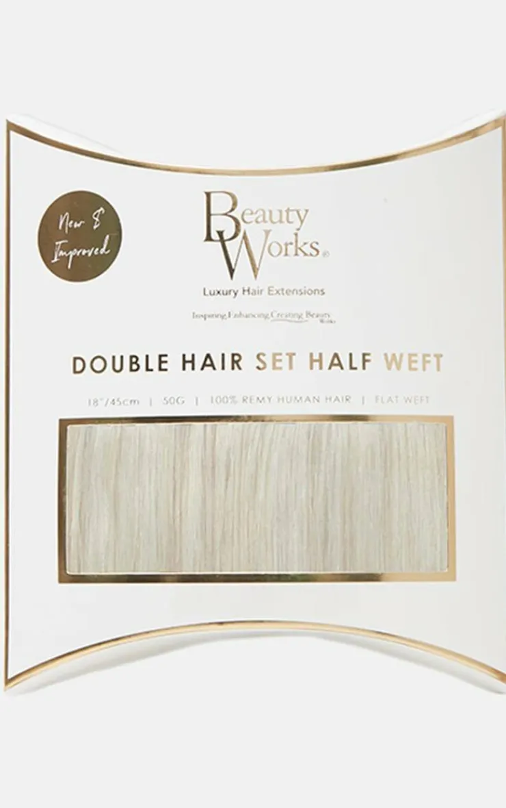 PrettyLittleThing Hair Extensions*Beauty Works Double Hair Set Weft Clip In 18 Inch 50 Grams