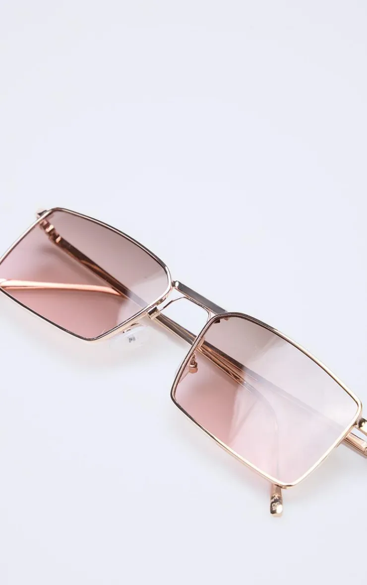 PrettyLittleThing Visor Sunglasses*Square Frame Slim Aviator Sunglasses