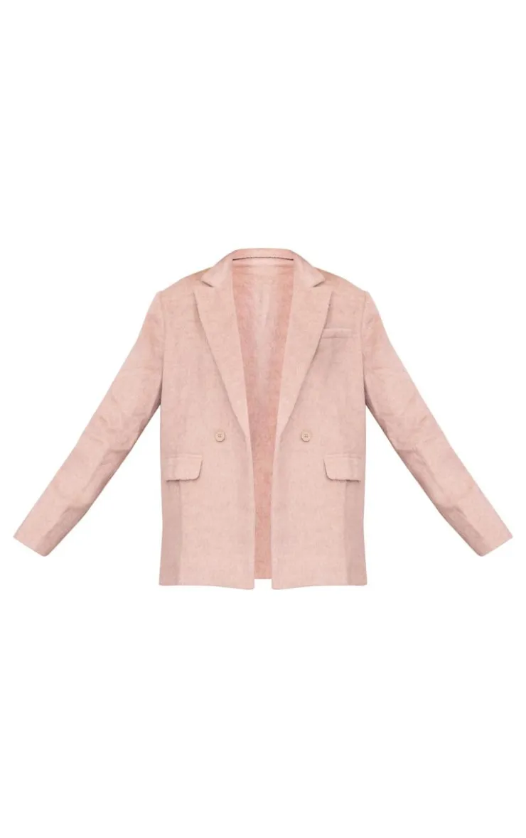 PrettyLittleThing Wool Coats*Textured Wool Look Oversized Blazer