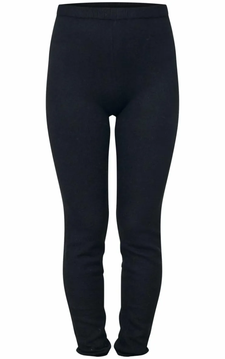Outlet PrettyLittleThing Basic Knit Leggings Black