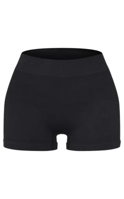 PrettyLittleThing Snatched*Basic Structured Snatched Rib Hot Pants