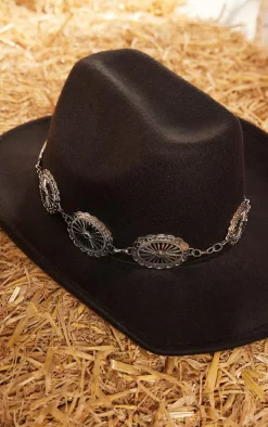 PrettyLittleThing Hats*Chain Buckle Festival Cowboy Hat