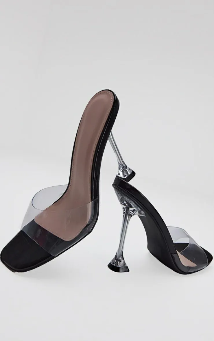 PrettyLittleThing Mules*Clear Heel Mule Sandals