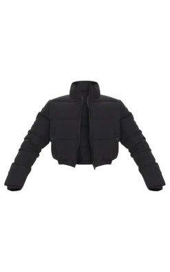 PrettyLittleThing Puffer Jackets*Cropped Peach Skin Bubble Puffer Jacket