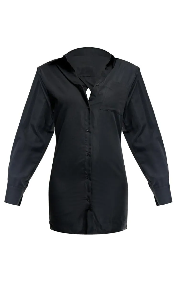 Cut Out Buckle Shirt Dress-PrettyLittleThing Online