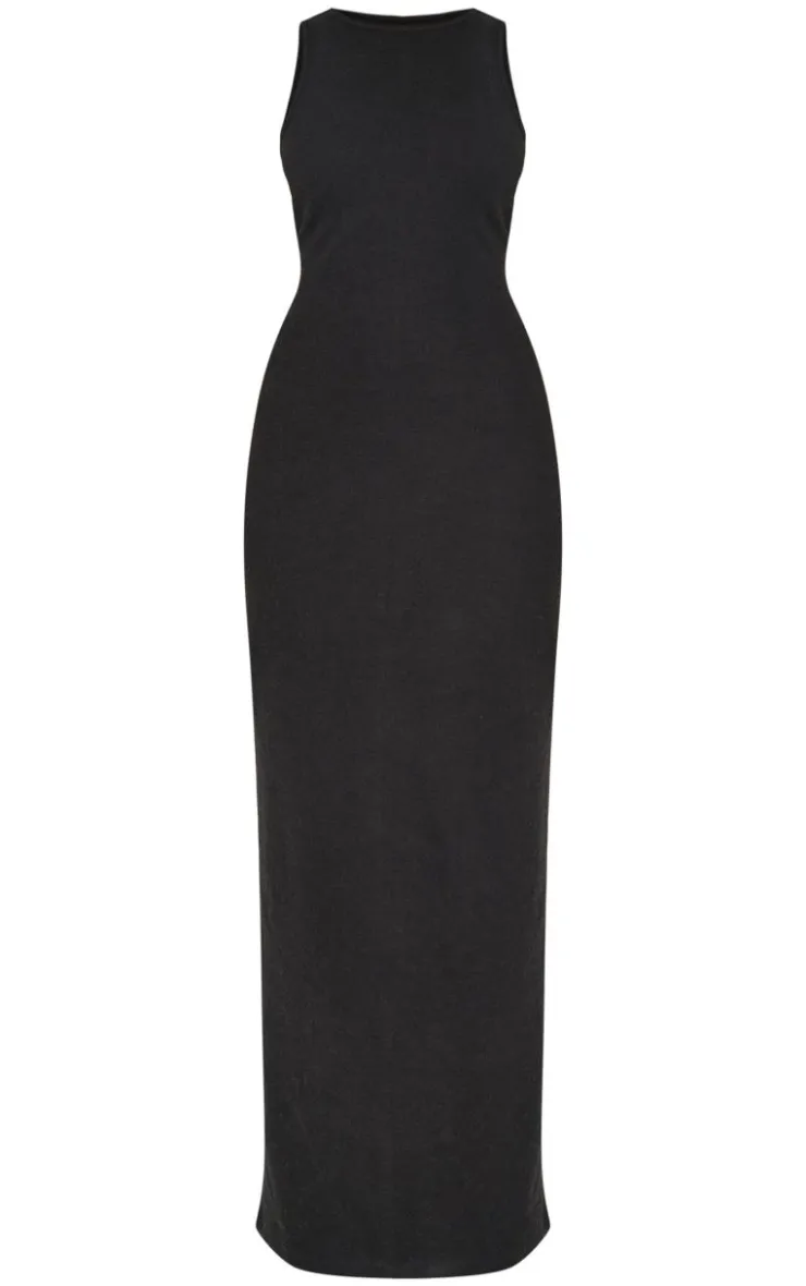 Heavy Rib Racer Sleeveless Maxi Dress-PrettyLittleThing Discount