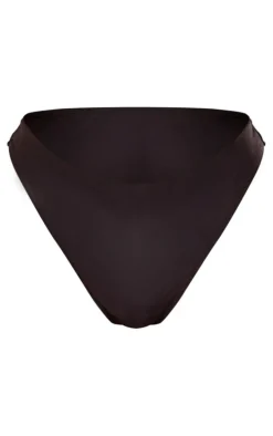 Black High Leg Brazilian Bikini Bottoms