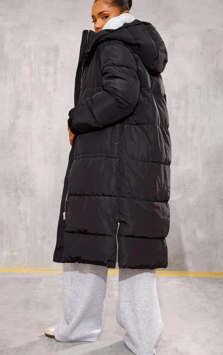 PrettyLittleThing Puffer Jackets*Hooded Maxi Puffer Coat