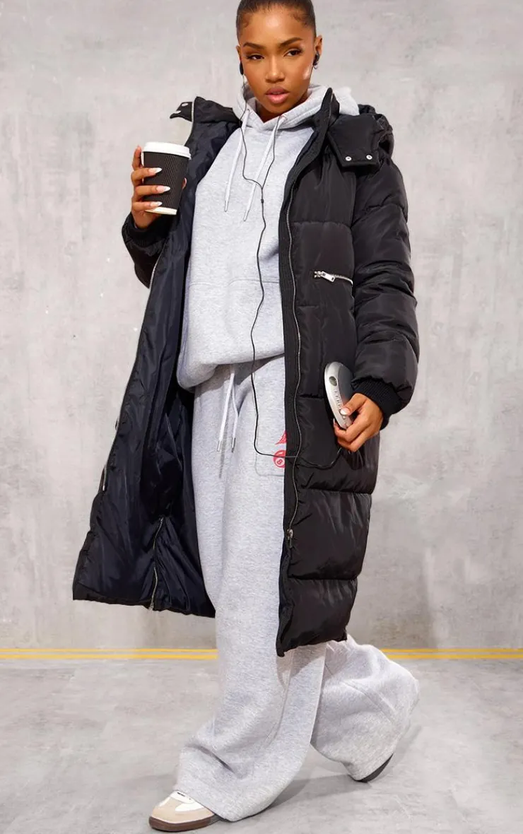 PrettyLittleThing Puffer Jackets*Hooded Maxi Puffer Coat