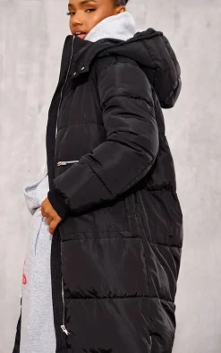 PrettyLittleThing Puffer Jackets*Hooded Maxi Puffer Coat