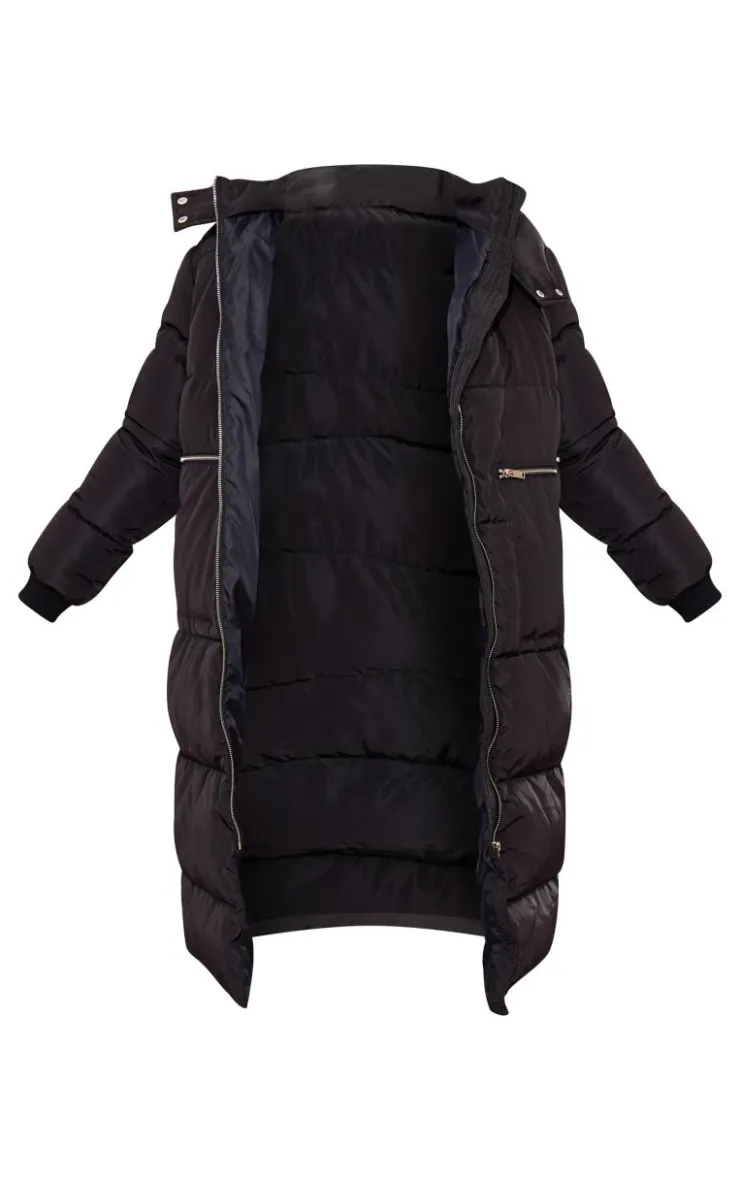 PrettyLittleThing Puffer Jackets*Hooded Maxi Puffer Coat