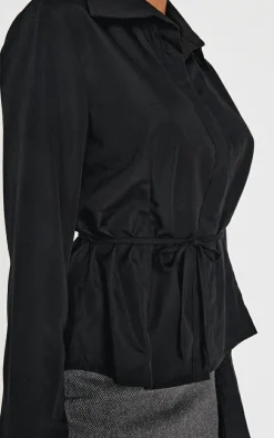 PrettyLittleThing Shirts*Hook And Eye Flare Sleeve Shirt