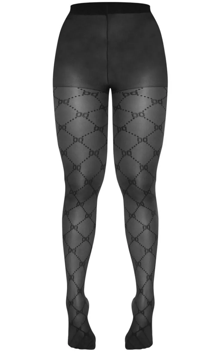 Patterned Tights-PrettyLittleThing Hot