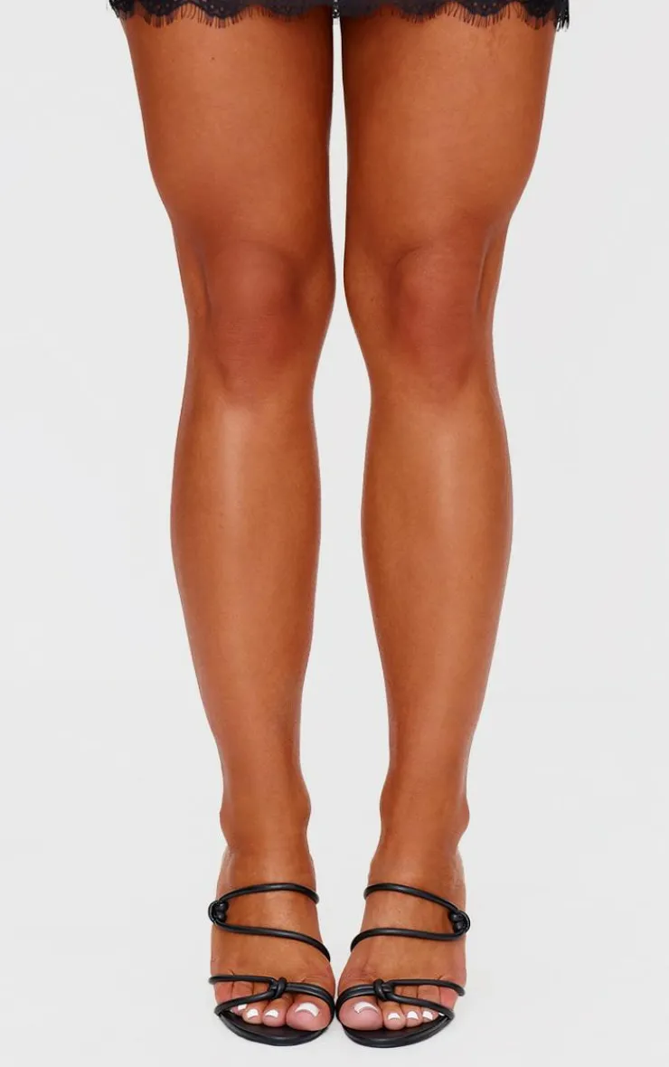 PrettyLittleThing Mules*PU Round Toe Heeled Mules