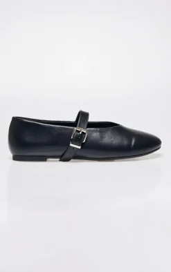 PrettyLittleThing Ballet Flats*PU Round Toe Ballet Pumps