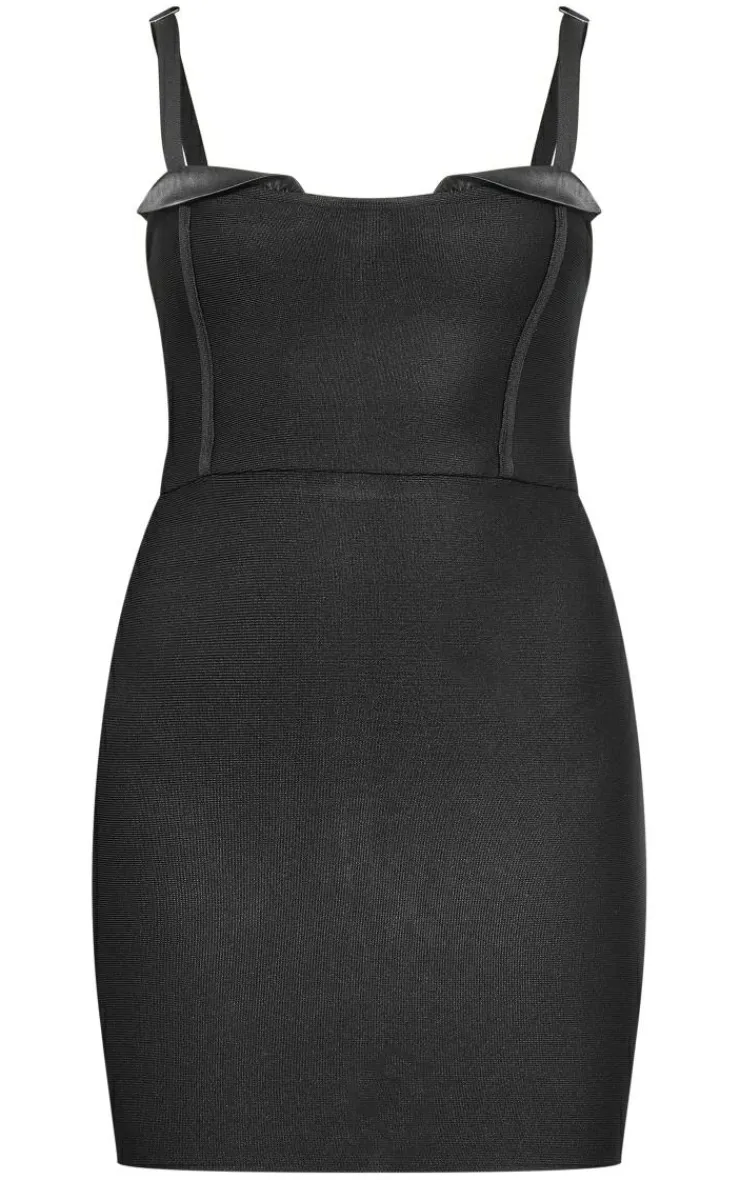 Satin Cup Detail Bandage Bodycon Dress-PrettyLittleThing Sale