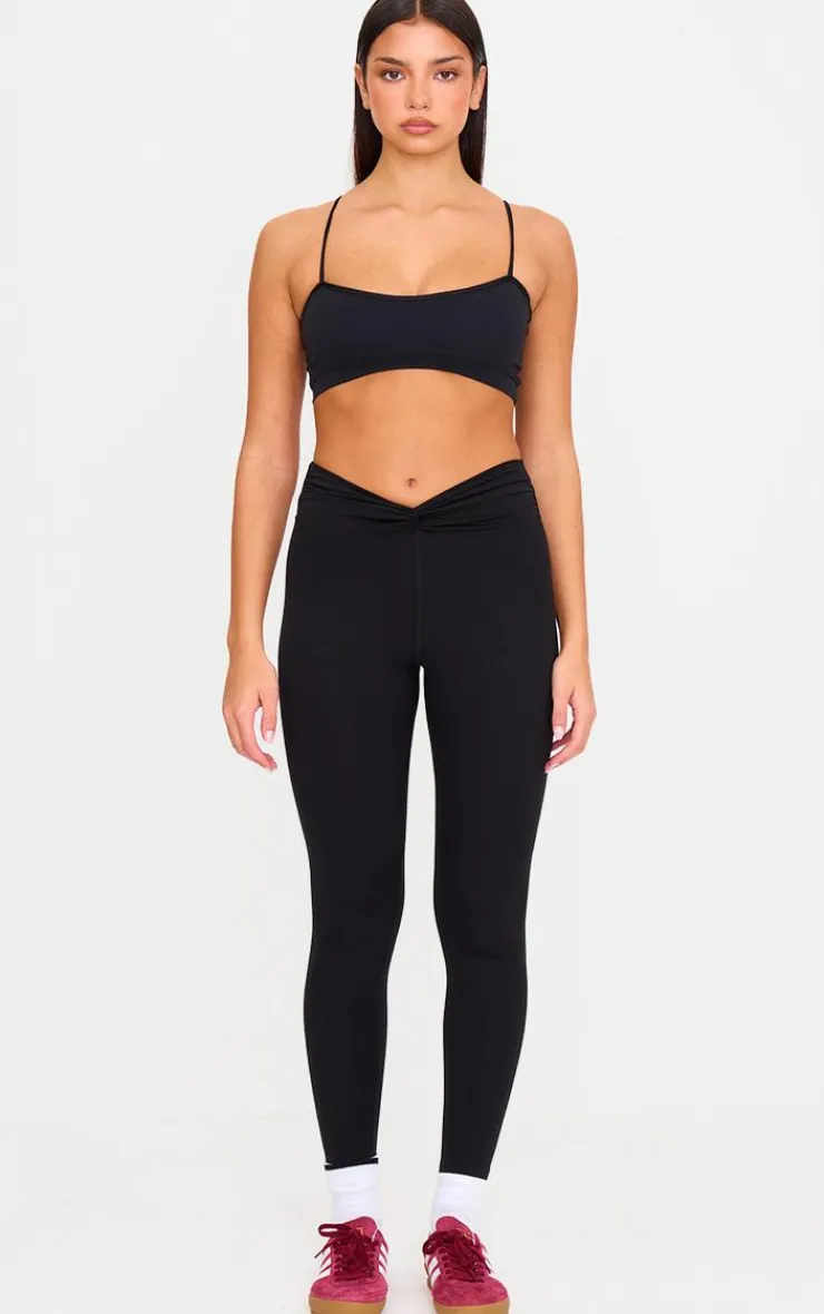 PrettyLittleThing Gym Leggings*Sculpt Twist Front Gym Legging