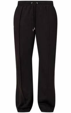 Outlet PrettyLittleThing Seam Detail Wide Leg Sweatpants Black