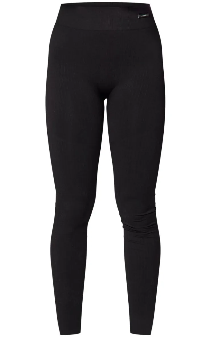 PrettyLittleThing Seamless Gym Wear*Seamless Rib High Waisted Gym Leggings