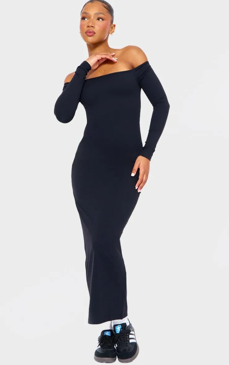 PrettyLittleThing Snatched*Snatched Sculpt Bardot Midaxi Dress