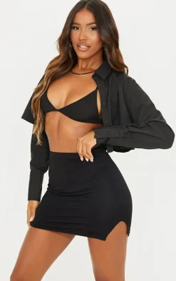 Split Mini Skirt-PrettyLittleThing Best