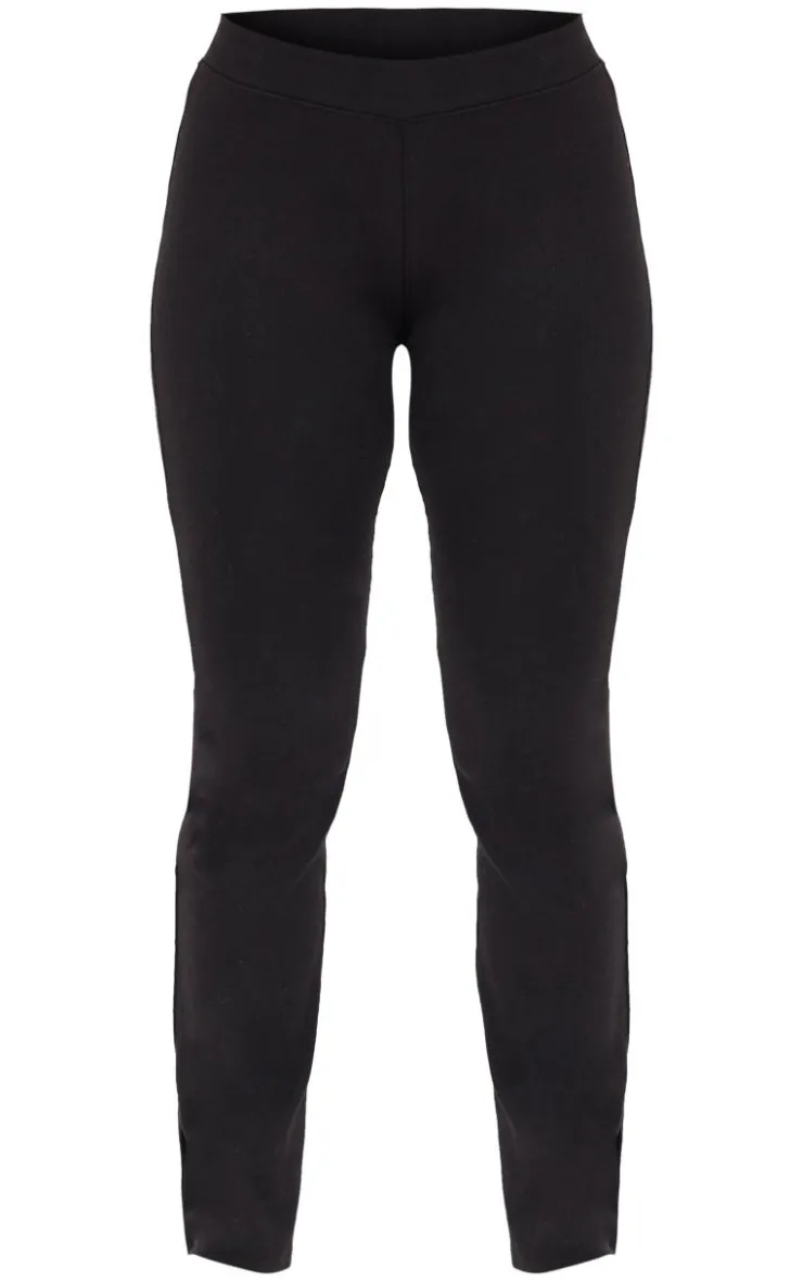 Hot PrettyLittleThing Straight Leg Pants Black