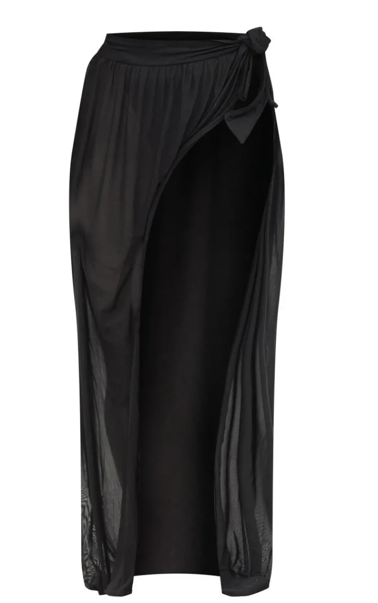 Tie Side Maxi Beach Sarong-PrettyLittleThing New