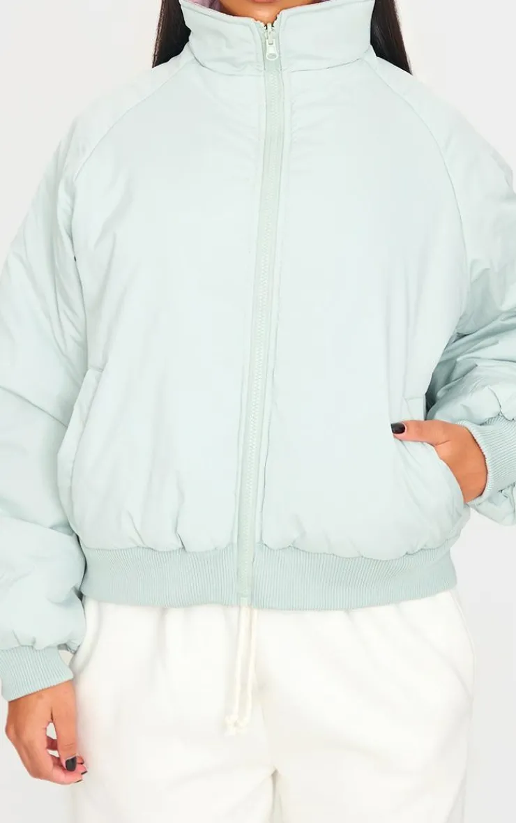 PrettyLittleThing Puffer Jackets*& Pink Reversible Bomber Puffer Jacket