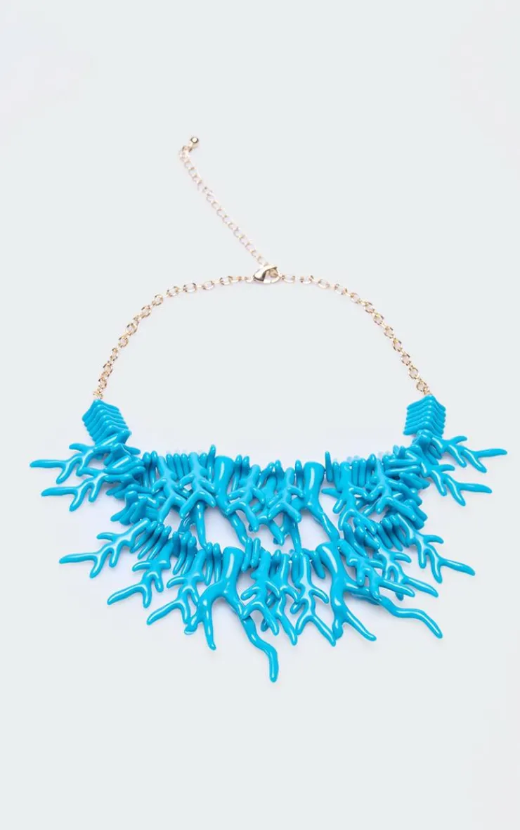 PrettyLittleThing Necklaces*Coral Detail Statement Necklace
