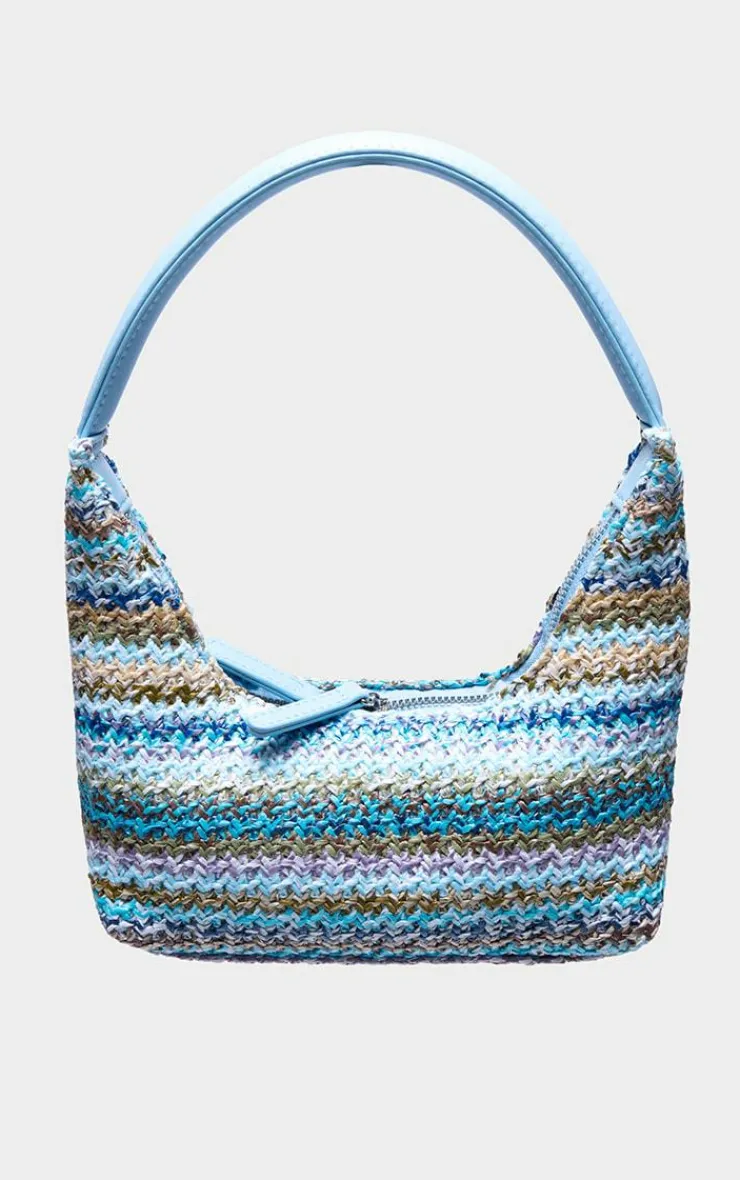 PrettyLittleThing Shoulder Bags*Raffia Curved Handle Shoulder Bag