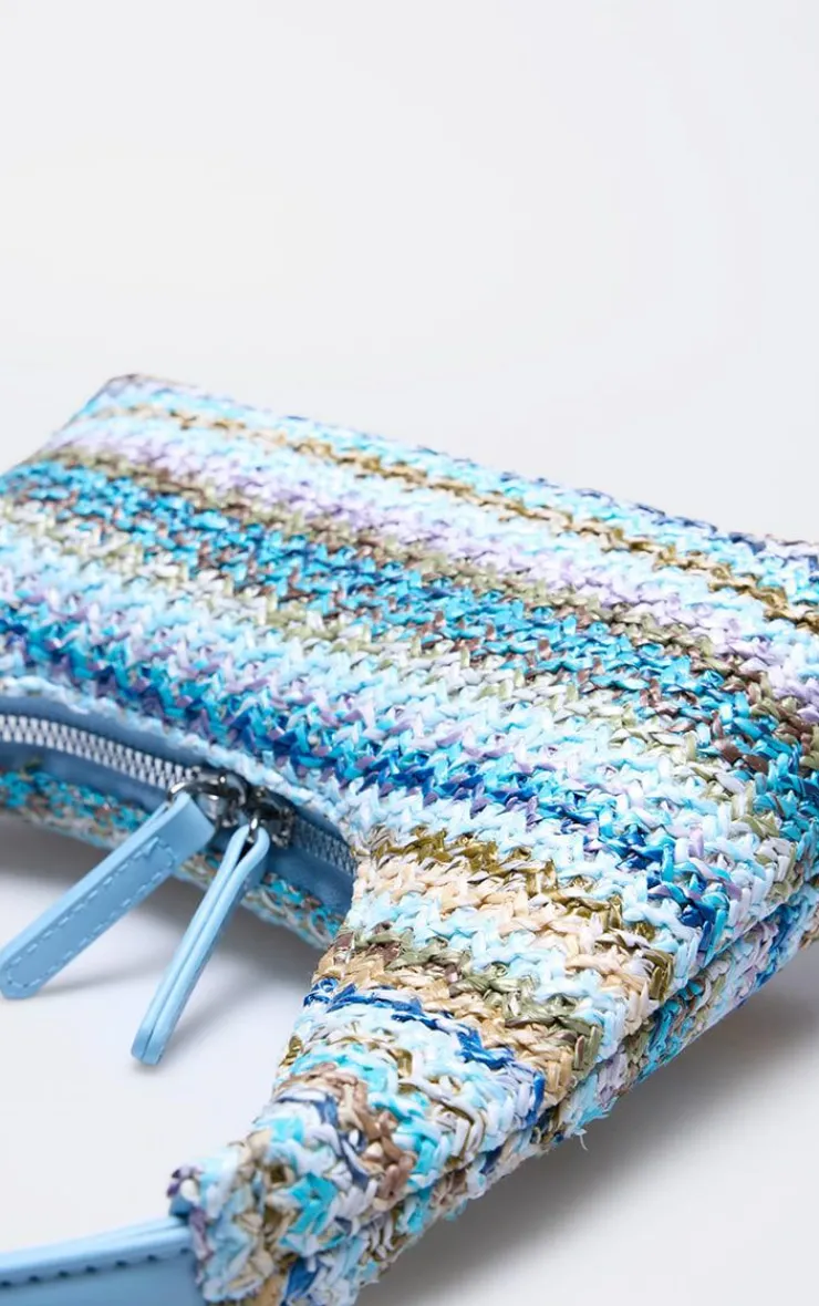 PrettyLittleThing Shoulder Bags*Raffia Curved Handle Shoulder Bag