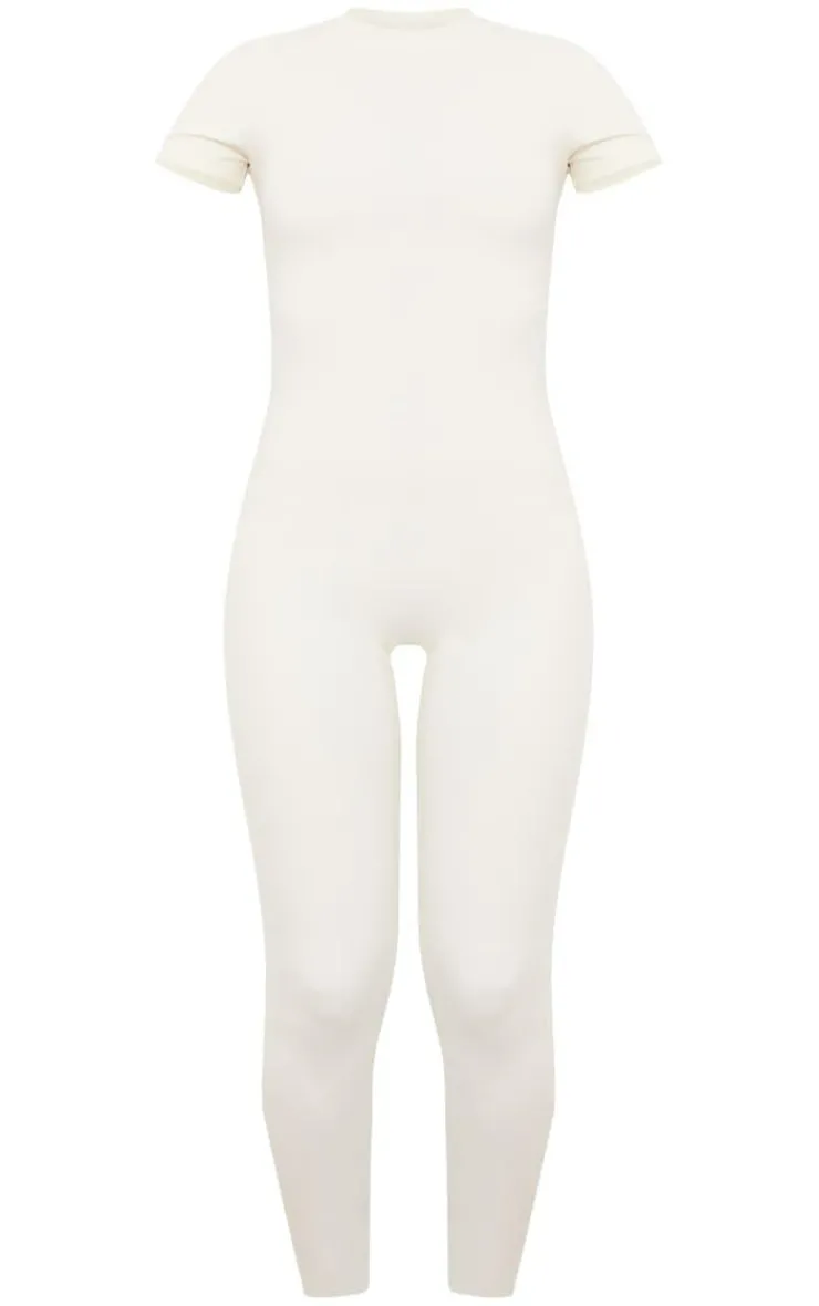 PrettyLittleThing Gym Wear*Bone Sculpt Short Sleeve Unitard