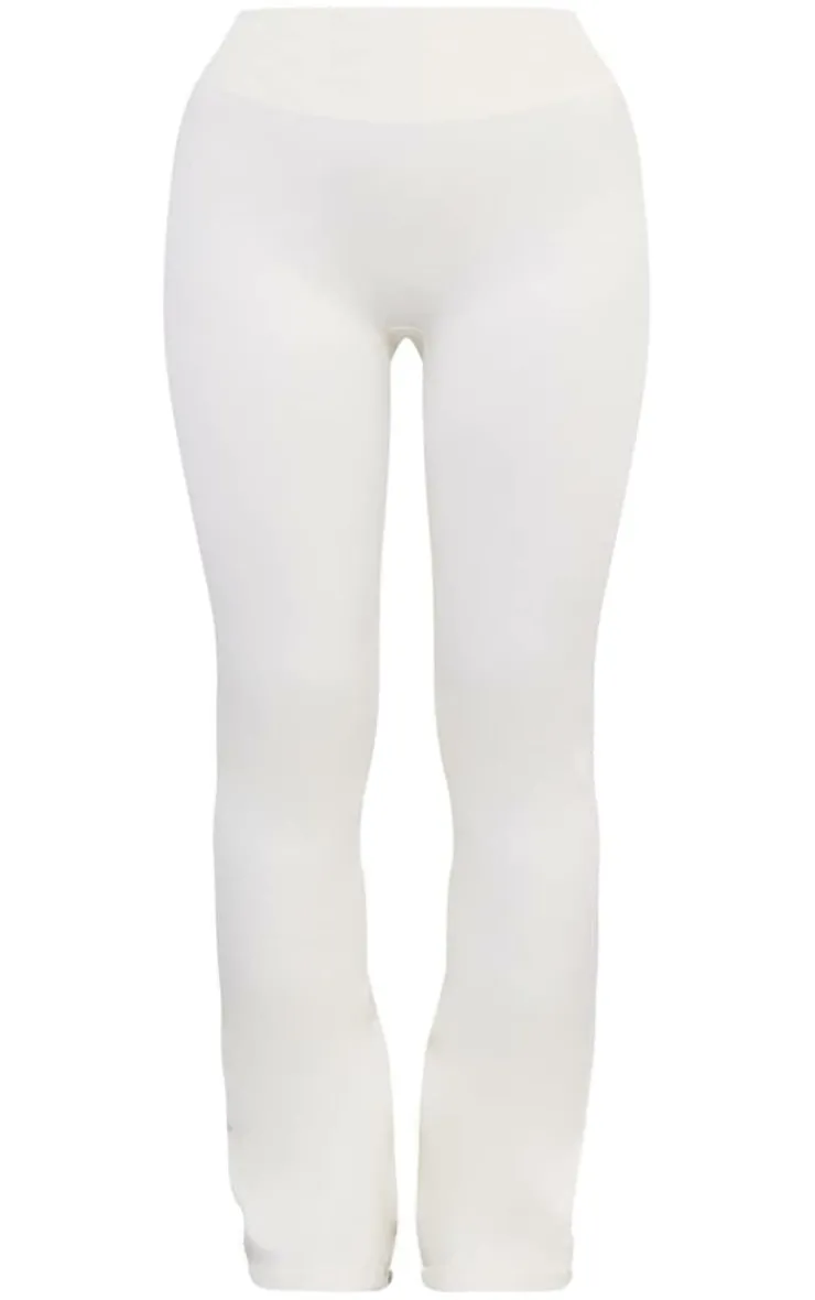 PrettyLittleThing Yoga Pants*Bone Seamless High Waist Flare Yoga Pants
