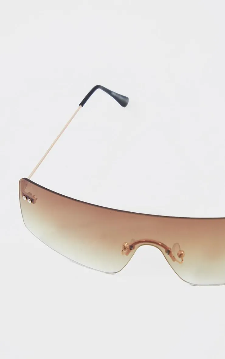PrettyLittleThing Square Sunglasses*Faded Lens Square Frame Frameless Sunglasses