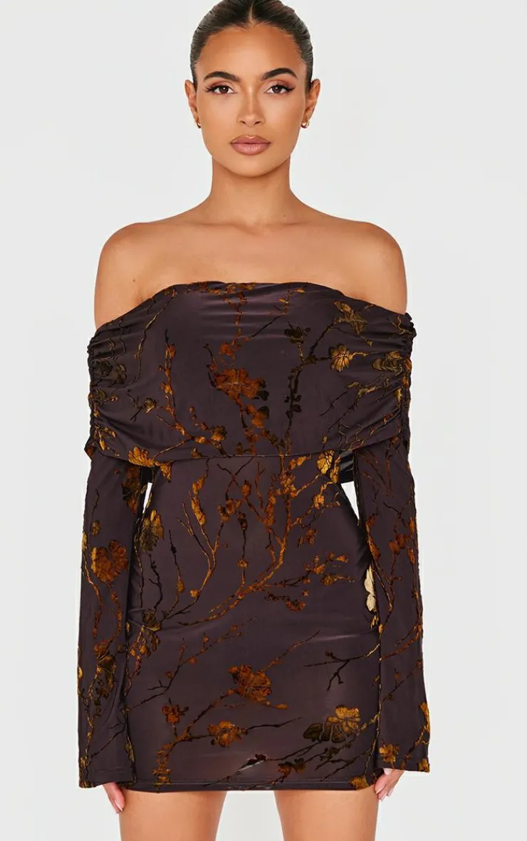 Foldover Devoure Mini Dress-PrettyLittleThing Clearance
