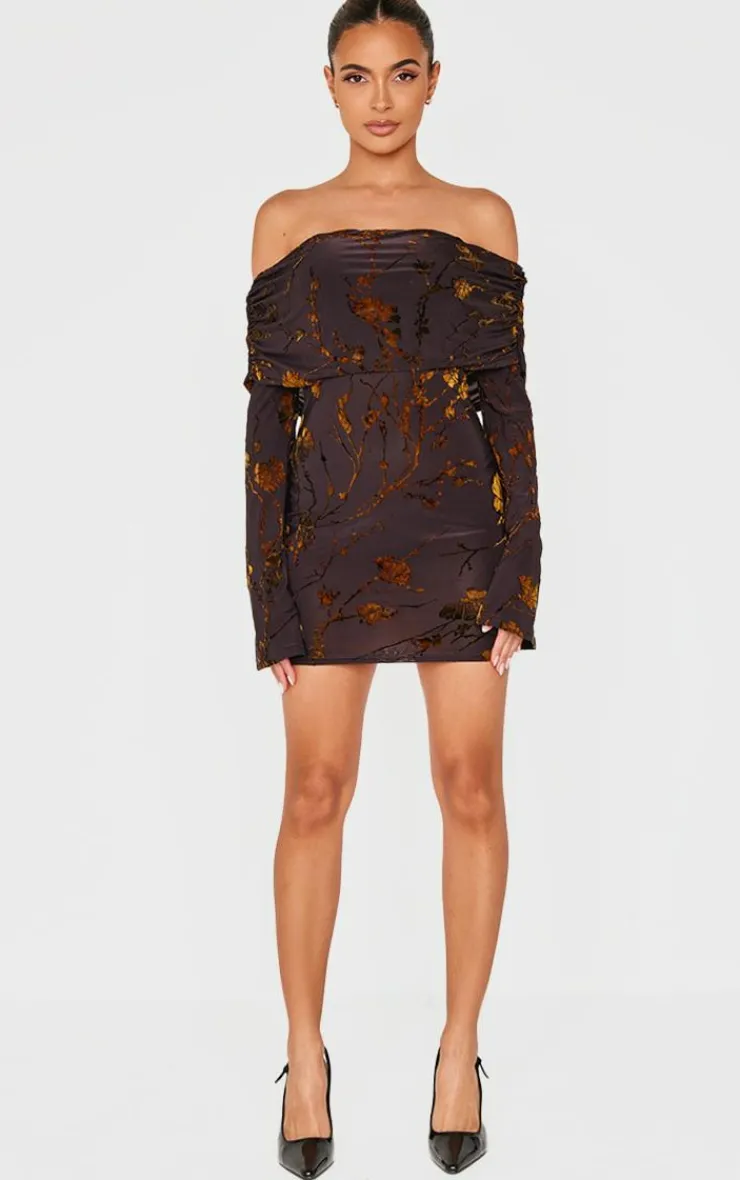 Foldover Devoure Mini Dress-PrettyLittleThing Clearance