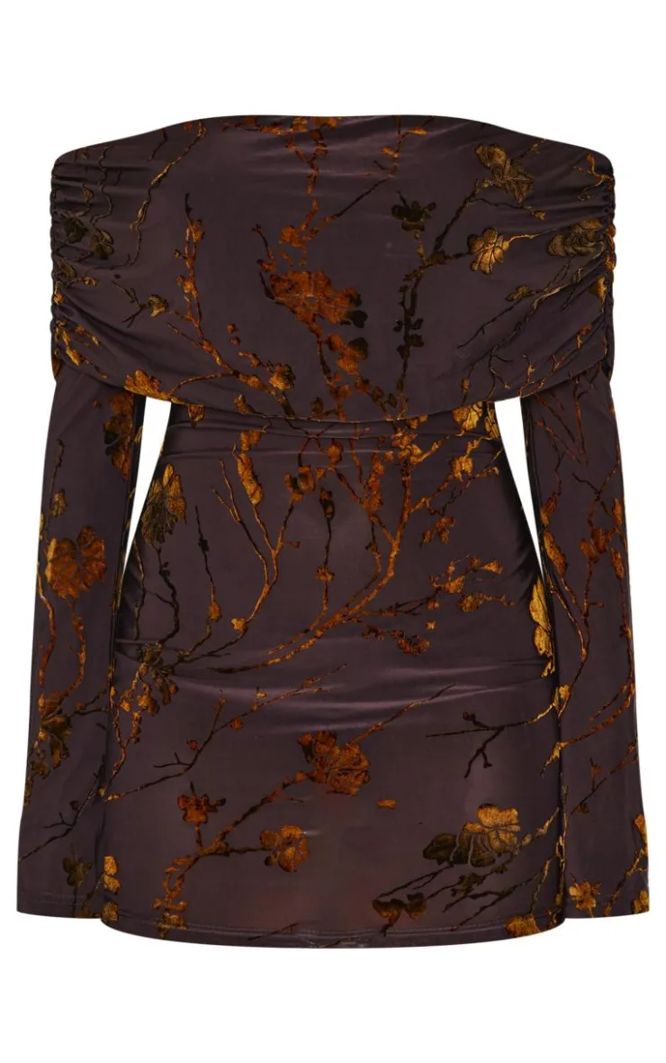 Foldover Devoure Mini Dress-PrettyLittleThing Clearance