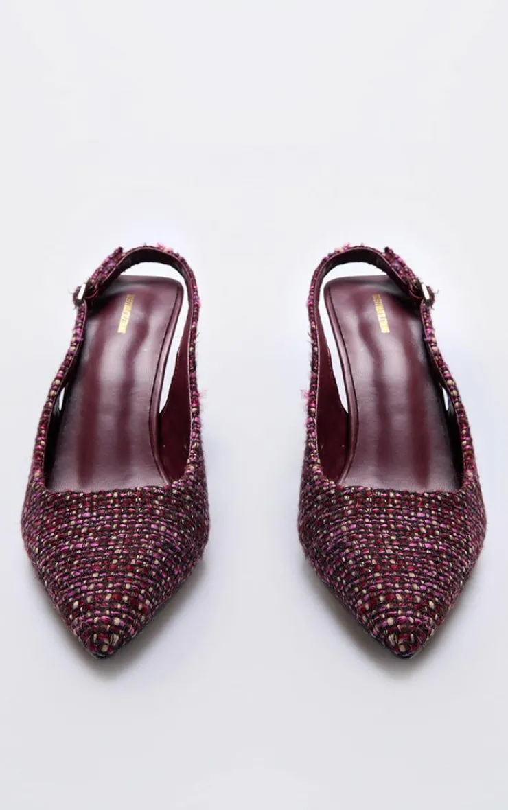 PrettyLittleThing Pumps*Boucle Point Toe High Stiletto Court Heels