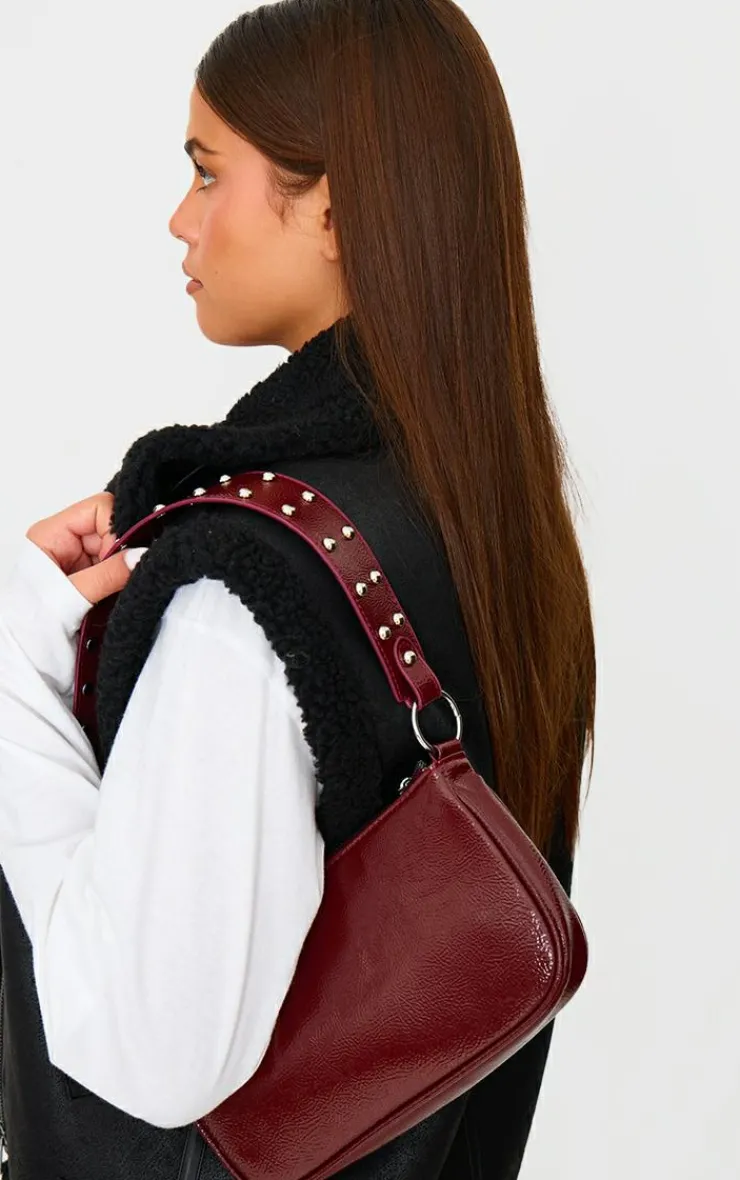 PrettyLittleThing Shoulder Bags*Stud Handle Shoulder Bag