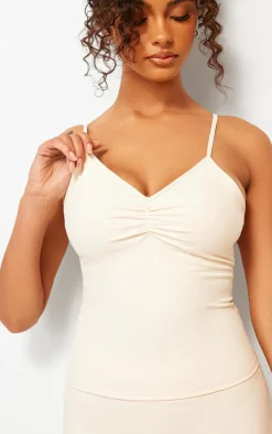 PrettyLittleThing Snatched*Snatched Sculpt Ruched Bust Strappy Cami Top