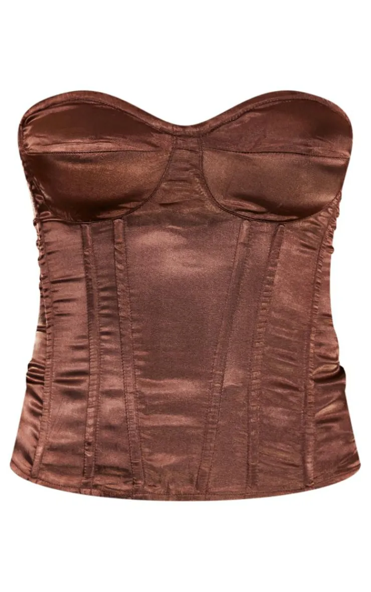 Satin Corset-PrettyLittleThing Sale
