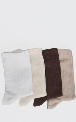 PrettyLittleThing Socks*Tonal Pastel 4 Pack Socks