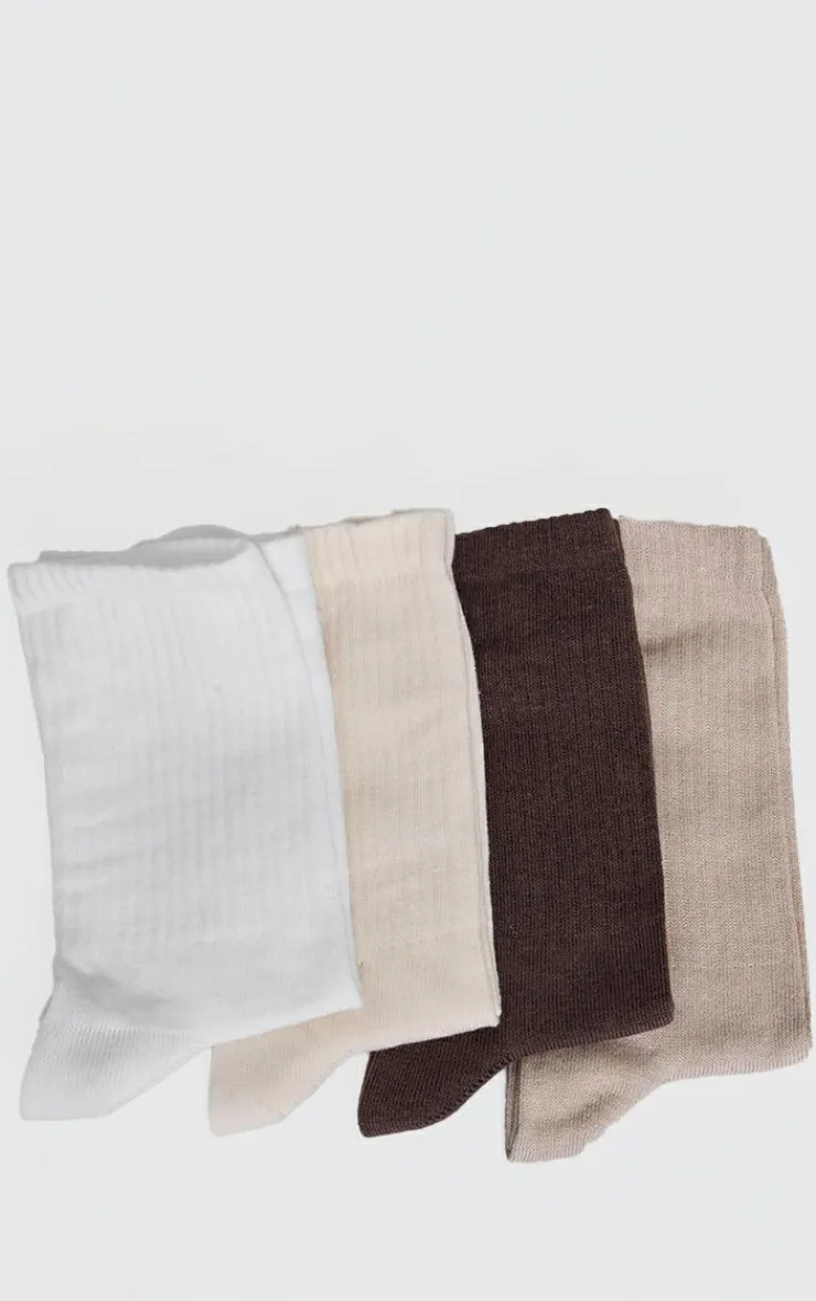 PrettyLittleThing Socks*Tonal Pastel 4 Pack Socks