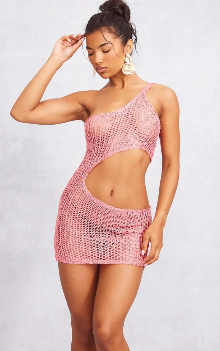 Sequin Mini Cut Out Crochet Dress-PrettyLittleThing Clearance